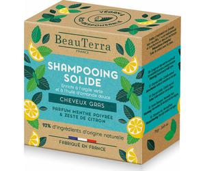 BeauTerra Shampooing Solide Cheveux Gras 75g