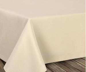Beautex Mantel con aspecto de lino, no precisa planchado, varios tamaños, formas y colores a elegir, tejido, beige, Eckig 160x260 cm