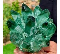 Beautiful 900-1000g Pretty Green Phantom Crystal Cluster Rough Splicing (Size : 600-700g)