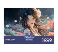 Beautiful Anime Girl 1000 Pcs Stabiler Karton Puzzle Kitten Stressabbau Kreatives Spiel Puzzles Als Wohnaccessoires 70x50cm/1000pcs