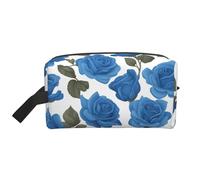 Beautiful Blue Roses - Neceser de viaje multifuncional para uso diario y fitness, para cosméticos, artículos de papelería y más