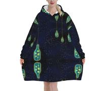 Beautiful Bottle Of Under The Night Sky - Sudadera de sherpa para mujer, cálida, acogedora, de gran tamaño, con bolsillo, sudadera con capucha para adultos