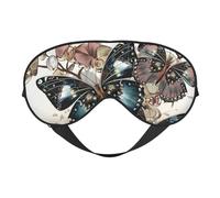 Beautiful Butterfly1 - Antifaz para dormir con estampado de mariposa, venda nocturna, cubierta suave para sombra de ojos para mujeres y hombres, para viajes, siesta y meditación