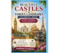 Beautiful Castles & Famous Landmarks Coloring Book: 50 Detailed Coloring Pages of Castles, Palaces, and World Wonders for Teens & Adults (Ages 12+)