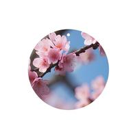Beautiful Cherry Blossoms - Juego de ambientador colgante con diseño de flores de cerezo, tarjetas redondas de fragancia de lavanda para interiores de automóviles, paquete de 10/24 tarjetas