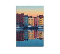Beautiful City by The WaterPoster - Póster de pared con diseño de música y películas vintage, pintura decorativa para sala de estar, dormitorio, 30 x 45 cm, estilo sin marco