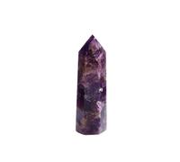 Beautiful Crystal Columns Health Crystal Point Obelisk Wand Amethyst Rose Quartz Ore Crafts Home Decoration 1PC (Color : Dream Amethyst)