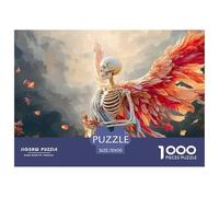 Beautiful Female Skeleton 1000 Stück Ökopapier Puzzle Red Female Skeloton Stressabbau Familienspiel Puzzles Als Geburtstagsgeschenke 70x50cm/1000pcs