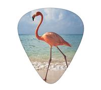 Beautiful Flamingo La púa de guitarra, para guitarras acústicas, eléctricas, bajos - toque natural, paquete de 12, multicolor.