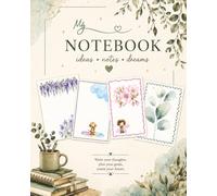 Beautiful Floral Notebook: 50 Decorative Lined Pages with Watercolor Flowers, Cute Illustrations & Elegant Borders | Journal, Diary, Notes, Writing & Everyday Inspiration