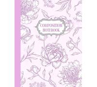 Beautiful Floral Pink Composition Notebook | 8.5x11, 120 Lined Pages | Elegant Flower Petal Journal for Women, Girls, Teens, School, Work, Writing & ... | Perfect for Journaling, School, Office