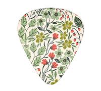 Beautiful Flowers La púa de guitarra, para guitarras acústicas, eléctricas y bajos - toque natural, paquete de 12, multicolor.