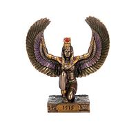 BEAUTIFUL GREEK STATUES Isis - Figura de resina de diosa egipcia pintada a mano (2.9 pulgadas)