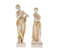 BEAUTIFUL GREEK STATUES Juego de diosa Perséfone y Deméter Diosa de la Cosecha y la Argicultura 9.44 pulgadas (24 cm)