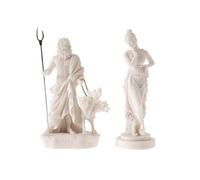 BEAUTIFUL GREEK STATUES Juego de estatua de Diosa Perséfone y Plutón Hades Señor del Inframundo 16 cm