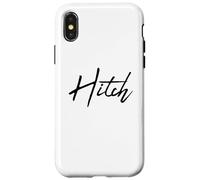Beautiful Handwritten Font Hitch Calligraphy Carcasa para iPhone X/XS