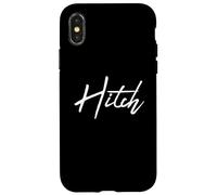 Beautiful Handwritten Font Hitch Calligraphy Carcasa para iPhone X/XS