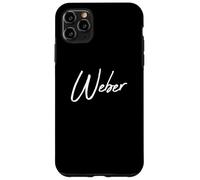 Beautiful Handwritten Font Weber Calligraphy Carcasa para iPhone 11 Pro MAX