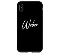 Beautiful Handwritten Font Weber Calligraphy Carcasa para iPhone XS MAX