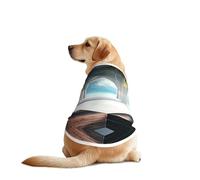 Beautiful House in The Morning - Camiseta para perro, chaleco transpirable y refrescante para perros grandes, protección solar, uso cómodo para Golden Retriever, Husky, Alaska, actividades al aire