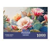 Beautiful Illustration of Flowers 1000 Pcs Premium-Karton Puzzle Garden Flowers Stressabbau Kreatives Spiel Puzzles Als Wohnaccessoires 70x50cm/1000pcs