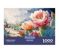 Beautiful Illustration of Flowers 1000 Stück Premium-Karton Puzzle Garden Flowers Stressabbau Kreatives Spiel Puzzles Für Erwachsene Und Kinder 70x50cm/1000pcs