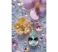 Beautiful Jewels and Petals Journal: 6 x 9 Wide Lined Pages for Women and Teens: The Daily Sparkle Journaling Series