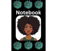 Beautiful lady With Afro Black Girl Magic Notebook/journal, Filled With Lined Paper: 121 page notebook