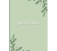 Beautiful Light Sage Wedding Guest Book - Modern Blank Guest Book For Wedding Receptions and Special Occasions