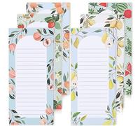 Beautiful Magnetic Notepads for Fridge - Set Of 6 Modern Note pads With Lined Pages to Easily Write Notes & Make Grocery/Shopping Lists - The Perfect To Do Pad w/ Strong Magnets for Your Refrigerator