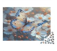 Beautiful Mariposa Rompecabezas Flores Coloridas in Spring Rompecabezas Juego De Habilidad para Toda La Familia 1000pcs (75x50cm)