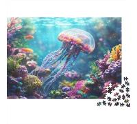 Beautiful Medusa, Arrecife de Coral Rompecabezas para Adultos |Estilo de Arte fantástico| De Diversión Familiar 1000pcs (75x50cm)