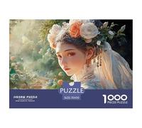 Beautiful Naime-Inspired Princess 1000 Pcs Stabiler Karton Puzzle Beautiful Woman Lebendige Bilder Kreatives Spiel Puzzles Als Geburtstagsgeschenke 70x50cm/1000pcs