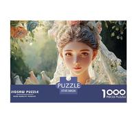 Beautiful Naime-Inspired Princess 1000 Stück Ökopapier Puzzle Beautiful Woman Lebendige Bilder Kreatives Spiel Puzzles Für Erwachsene Und Kinder 38x26cm/1000pcs