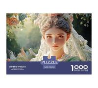 Beautiful Naime-Inspired Princess 1000 Stück Stabiler Karton Puzzle Beautiful Woman Lebendige Bilder Familienspiel Puzzles Für Erwachsene Und Kinder 70x50cm/1000pcs