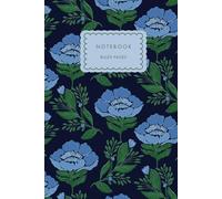 Beautiful Navy Blue Flowers: Composition, Wide Ruled Comp Book, Writing Journal Notebook with Lined Paper, Home School Supplies for College Students & ... 100 Sheets: Beautiful Navy Blue Flowers