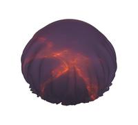 Beautiful over the city Gorro de ducha doble impermeable para mujer, gorro de ducha para baño y hogar, gorro de ducha reutilizable, gorro de ducha para mujer,