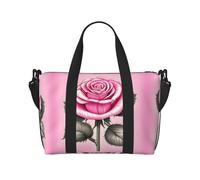 Beautiful pink roses - Bolso bandolera de mano para mujer, bolso de mano casual con cremallera, adecuado para el trabajo, viajes, fitness, viajes
