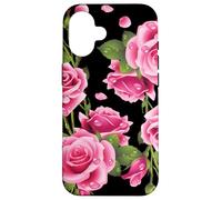 Beautiful Pink Roses Bouquet Graphic Tees & Cool Designs Carcasa para iPhone 16