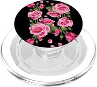 Beautiful Pink Roses Bouquet Graphic Tees & Cool Designs PopSockets PopGrip para MagSafe