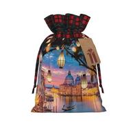 Beautiful Places - 1 bolsa con cordón, 4.7 x 6.9 pulgadas, para regalos, viajes y uso diario con etiquetas de regalo Kraft