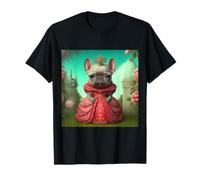 Beautiful Princess Frenchie French Bulldog en Rosa Camiseta