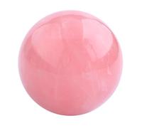 Beautiful Rose Quartz Sphere Crystal Ball with Base Ball Decorative Ball for Home Table Room Office Wedding Ornaments,6cm/2.4in
