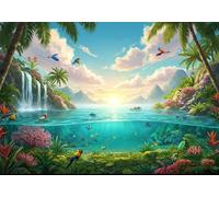 Beautiful Scenery 1500 Piece Jigsaw Puzzles for Adults, Colourful, Challenging & Brainteasing Adult Puzzles 1500 Pieces Birds, Fun jigsaws for The Whole Family 34x22 Inch