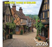 Beautiful Towns In England 2026 Calendar: Cobblestone charm and countryside stillness through the seasons