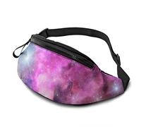 Beautiful Universe Starry Sky - Riñonera ajustable con agujero para auriculares para deportes, entrenamiento, viajes, correr, Nebulosa del cielo estrellado del universo hermoso, Talla única, moda