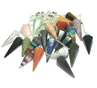 Beautiful varios centenares de cono dowser Pendulums cristal curación Reiki Feng Shui Hombres Mujeres Regalo Energía Positiva Meditación salud riqueza éxito prosperidad Wellness de metafísica