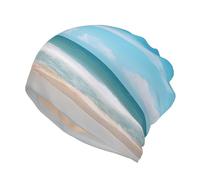 Beautiful View of The Sea1 - Gorro de quimioterapia para el cáncer, gorro de punto, gorro de noche, gorro de calavera para mujeres y hombres, Negro, talla única