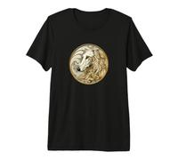 Beautiful Vintage Art Deco Russian Wolfhound Lover Camiseta Premium