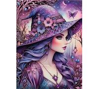 Beautiful Witch 500 Piece Jigsaw Puzzles for Adults, Colourful, Challenging & Brainteasing Adult Puzzles 500 Pieces Flower, Fun jigsaws for The Whole Family 20x15 Inch